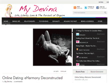 Tablet Screenshot of mydevina.com